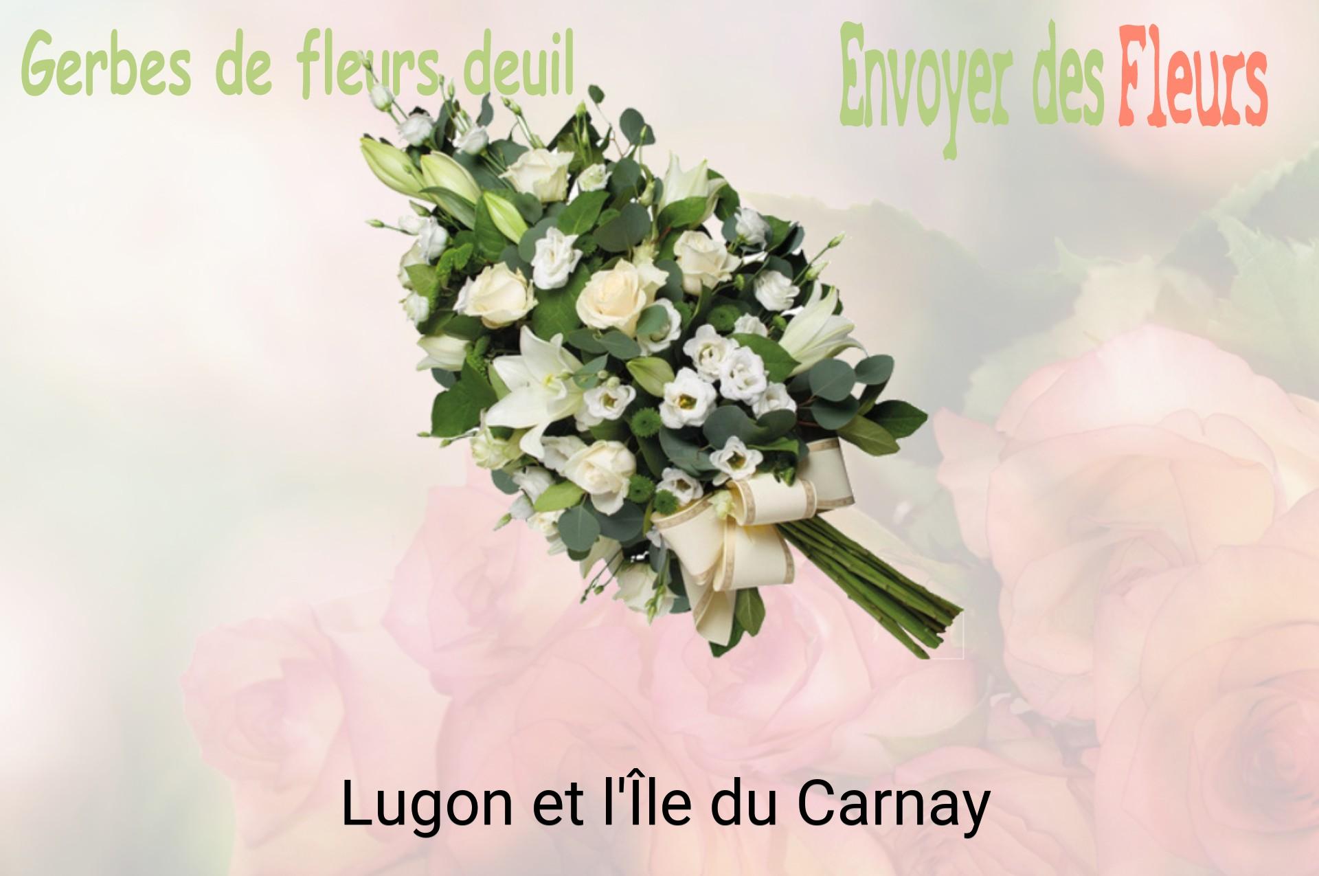 Gerbe de fleurs de deuil livrée à Lugon-et-l'Île-du-Carnay
